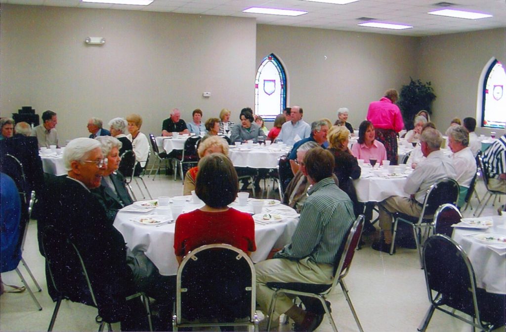 first presbyterian church of forest city fellowship hall with people